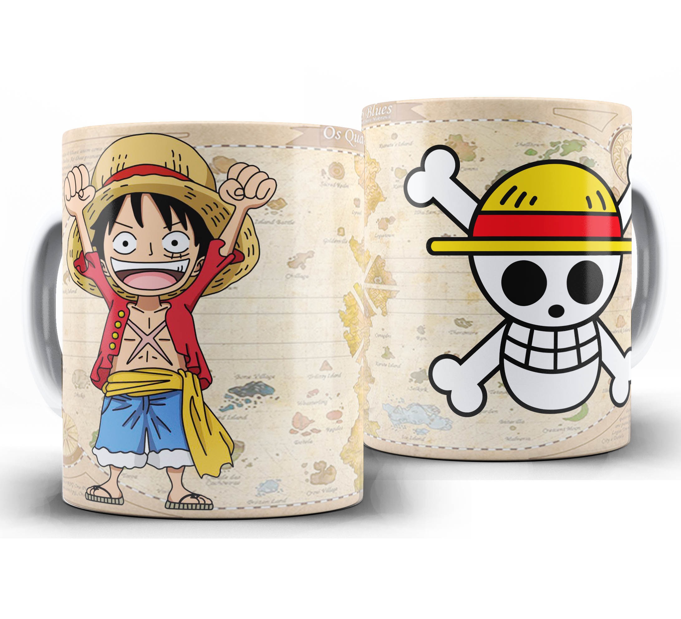 Caneca Anime - One Piece Chibi - Luffy